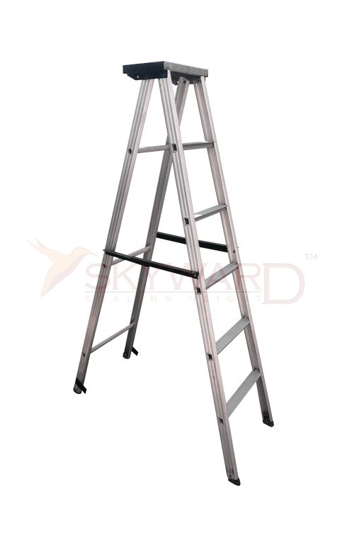 Model No. 400 Aluminium Folding Platform Ladder for Home, Warehouse and Commercial Access Use, Stable Elevated Working Ladder for Maintenance, Repair and Installation Tasks 